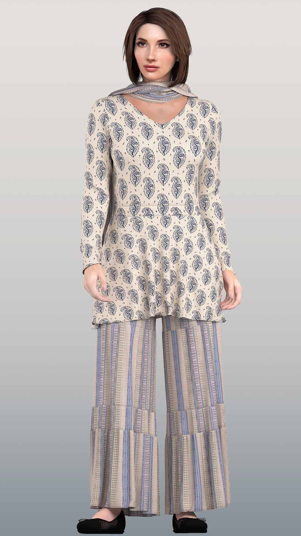 Sharara Dress with Dupatta