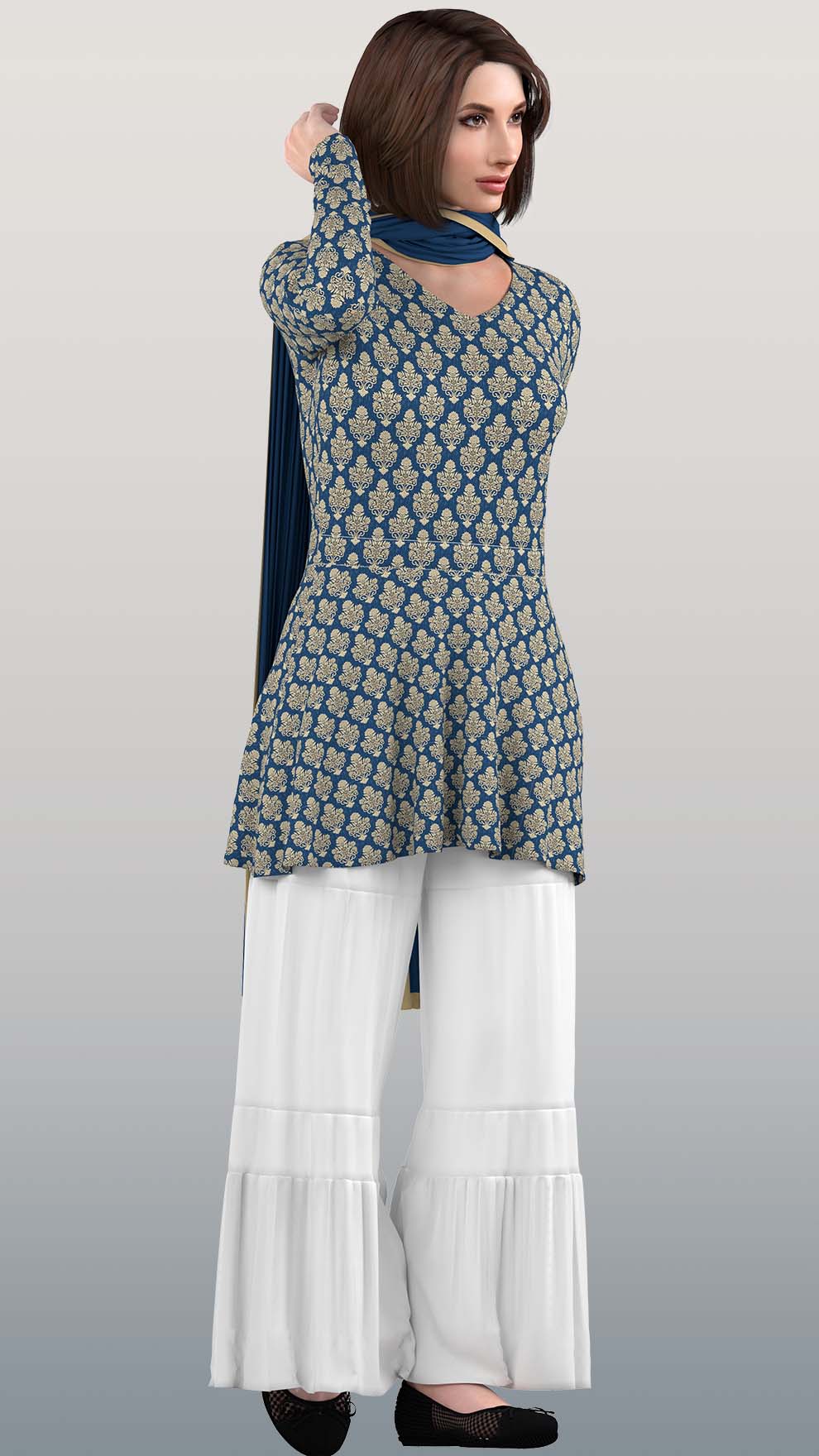 Sharara Dress with Dupatta